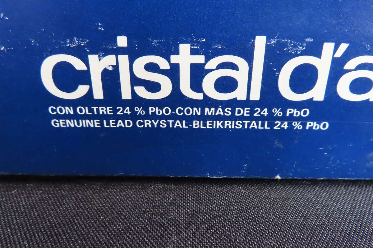 Crystal D'arques Boxed Whisky Glasses.