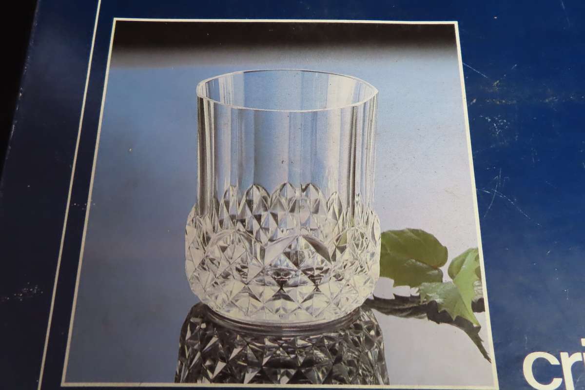 Crystal D'arques Boxed Whisky Glasses.