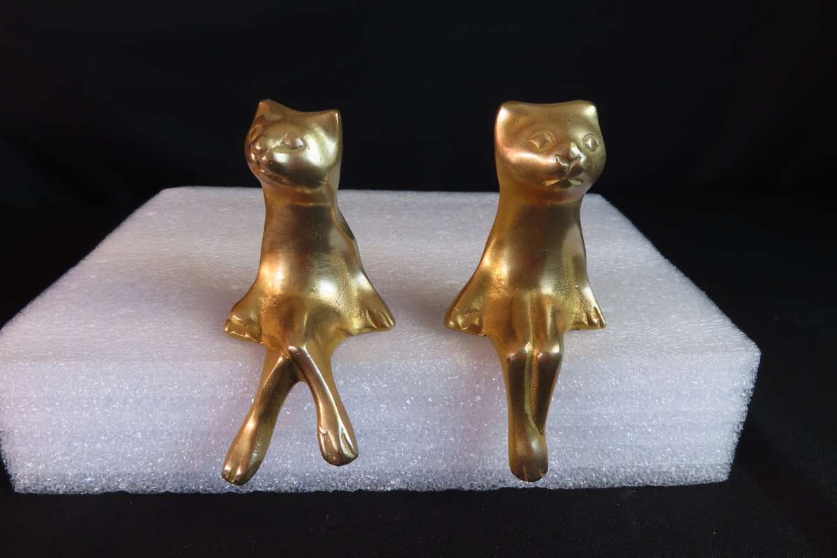 Brass Cat Ornaments