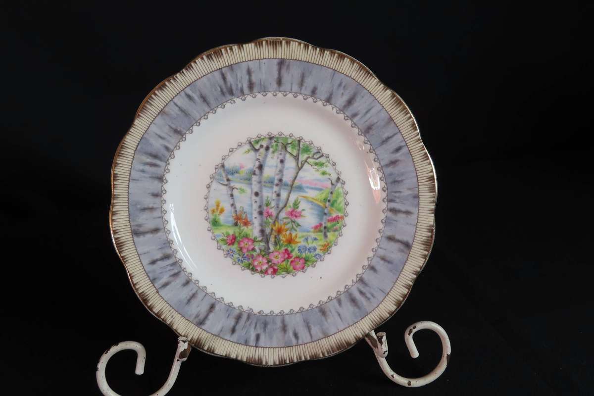 Royal Albert Silver Birch Cake Plate