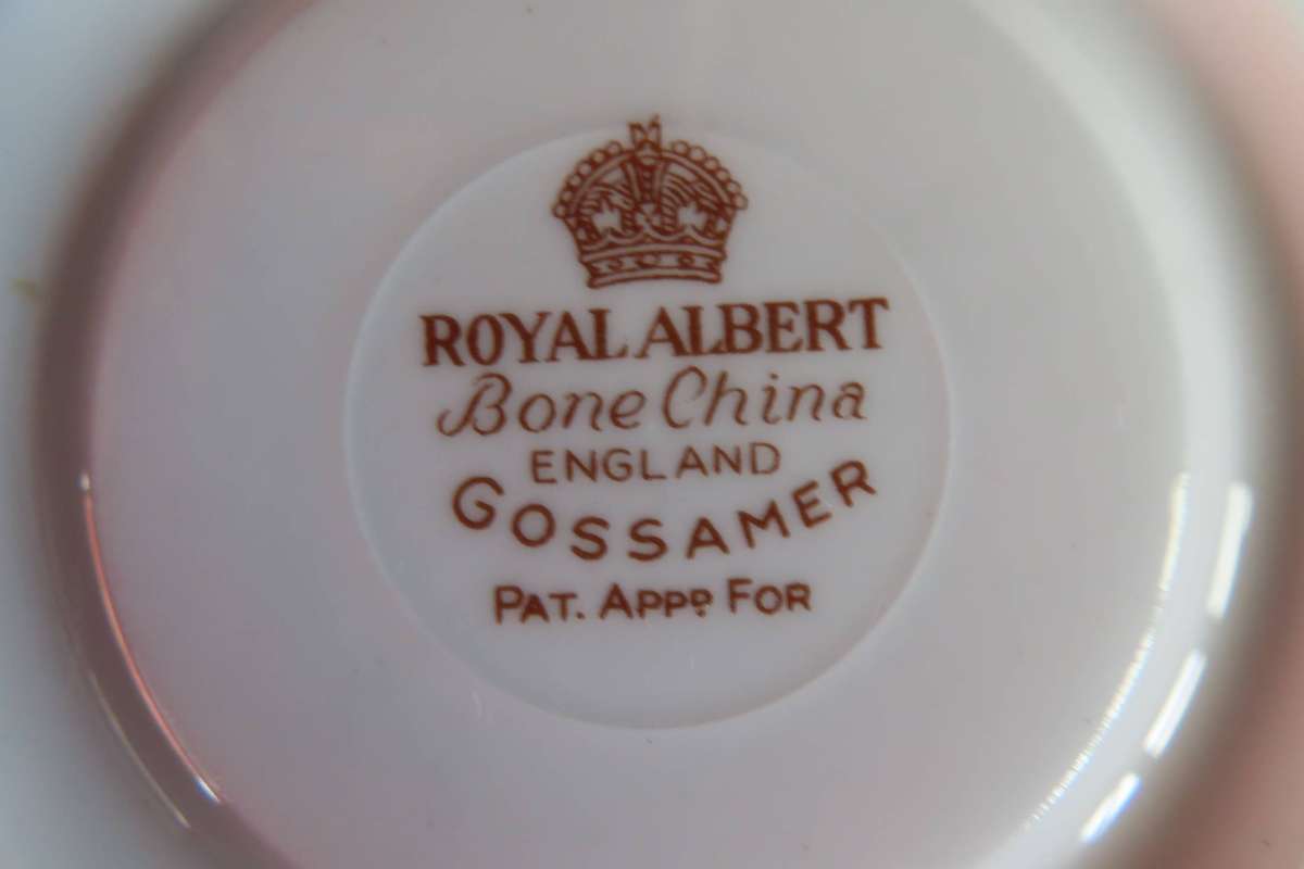 Royal Albert Gossamer Saucers x 4.