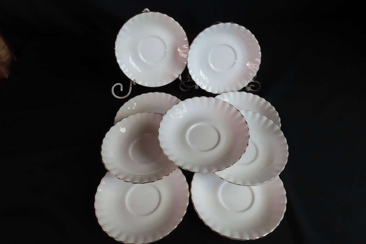 Royal Albert Val D'or Saucers x 9