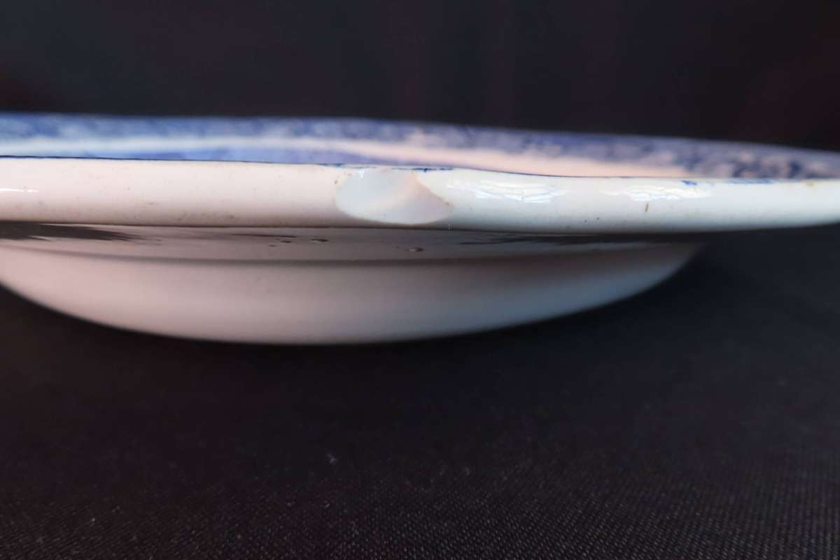 Warranted Iron Stone China Willow pattern Serving Platter.