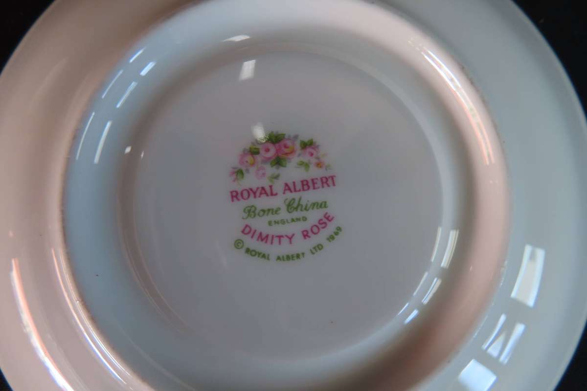 Royal Albert Saucers: 1 x Jubilee Rose, 1 x Unnamed, 1 x Dimity Rose.
