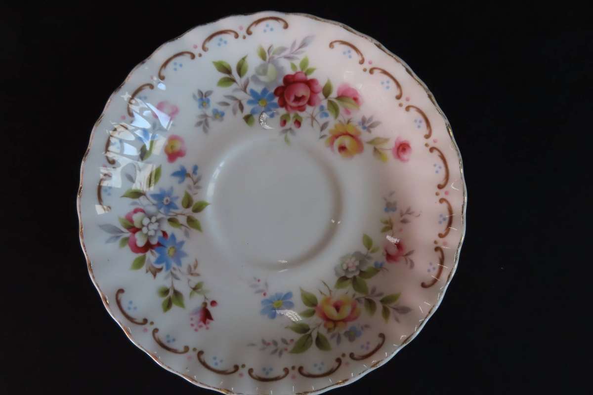 Royal Albert Saucers: 1 x Jubilee Rose, 1 x Unnamed, 1 x Dimity Rose.