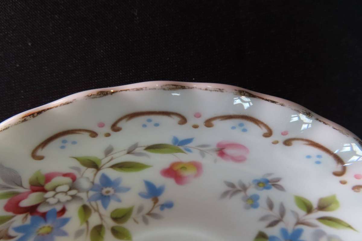 Royal Albert Saucers: 1 x Jubilee Rose, 1 x Unnamed, 1 x Dimity Rose.
