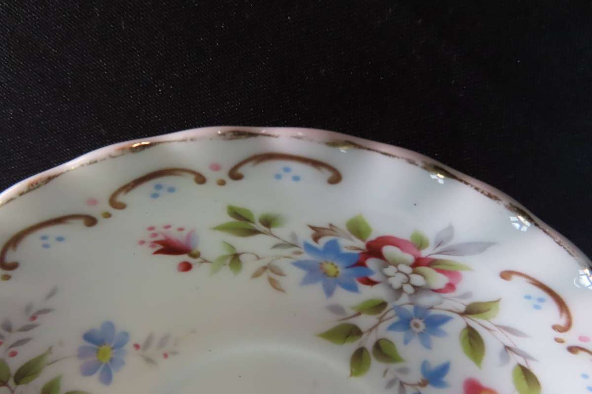 Royal Albert Saucers: 1 x Jubilee Rose, 1 x Unnamed, 1 x Dimity Rose.