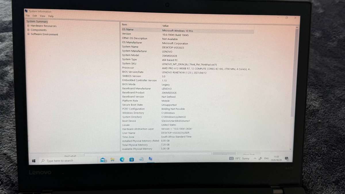 Lenovo ThinkPad A475 15.6