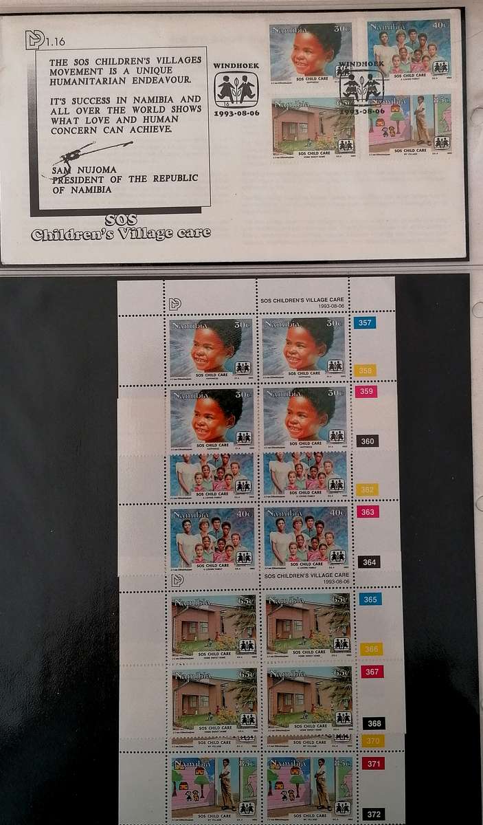 NAMIBIA 1.16 FDC + Control Blocks (4)