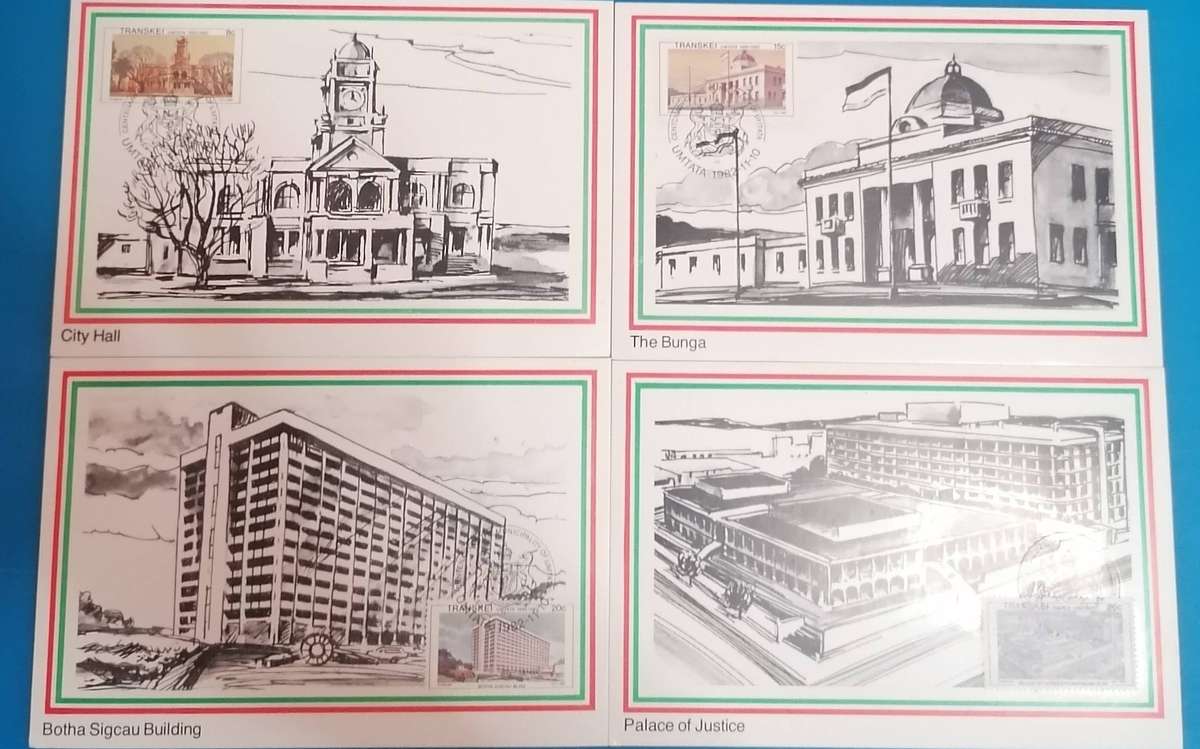 Transkei  Maxi cards No. 3(i)-3(iv) Special addition