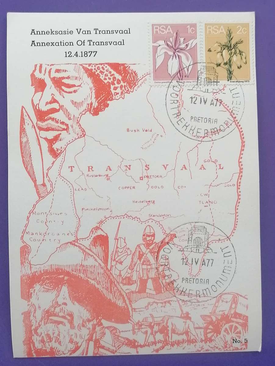 RSA 1977 Annexation of Transvaal no.5 Post Card