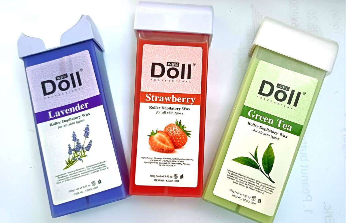 Depilation Hot Wax Machine + 3 scented roller wax Combo