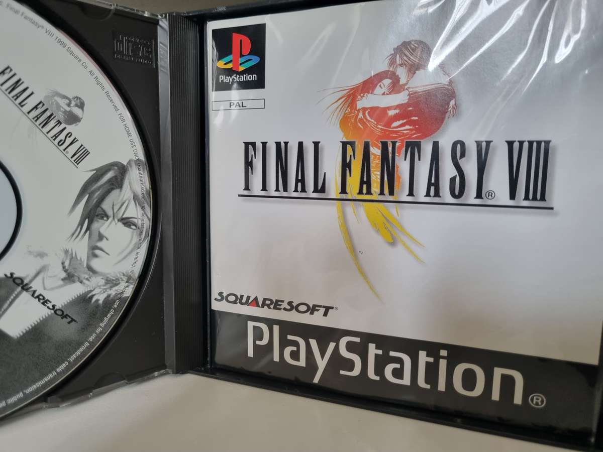 Final Fantasy VIII Replacement Cover Art & Manual PS1 Game (read description)