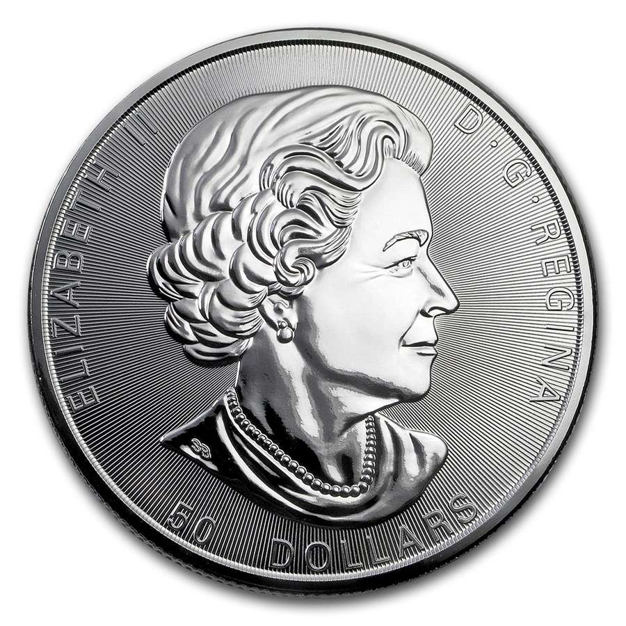 2017 Canada 10 oz Silver $50 Magnificent Maple Leaves