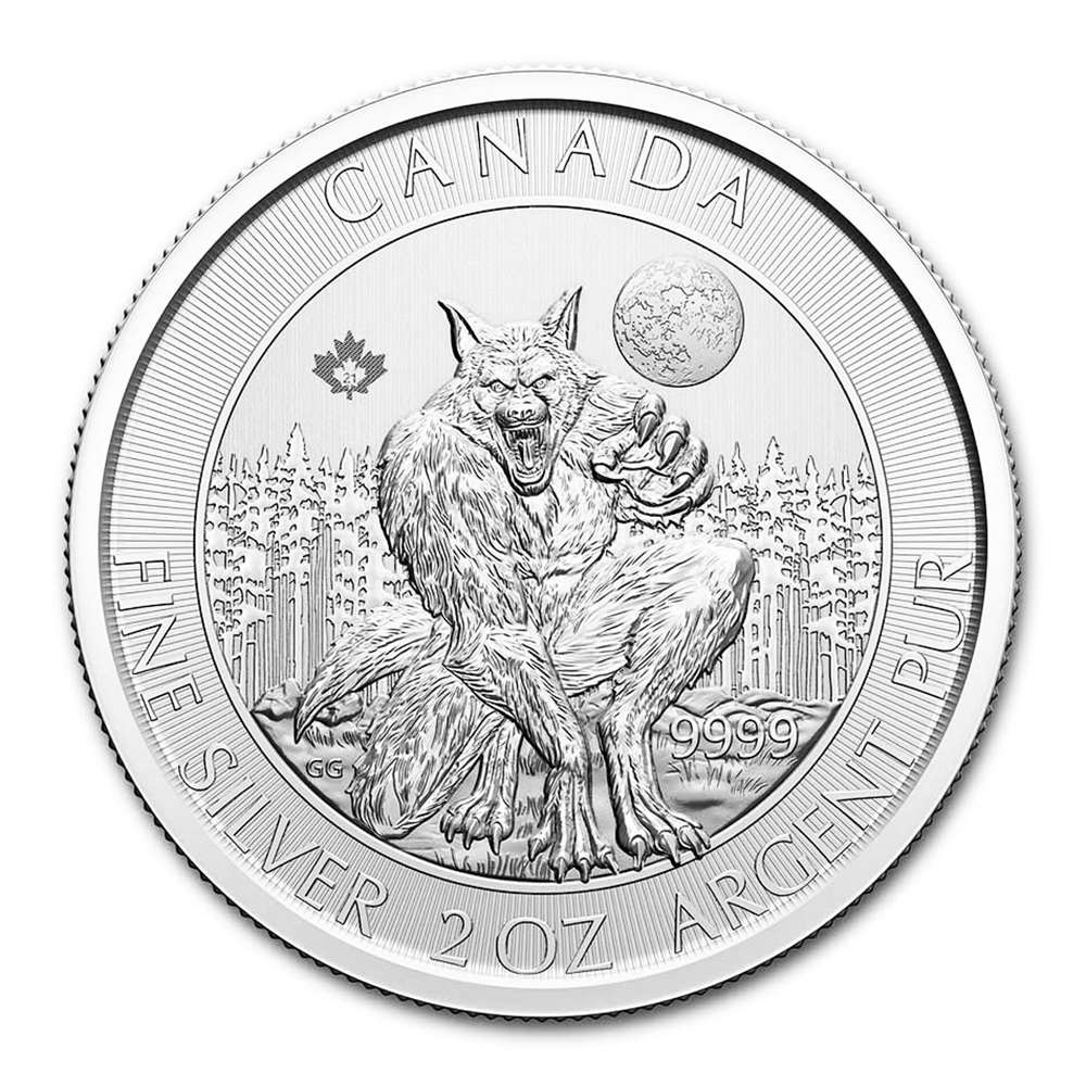 2021 2 oz Silver Canada Creatures of the North Werewolf