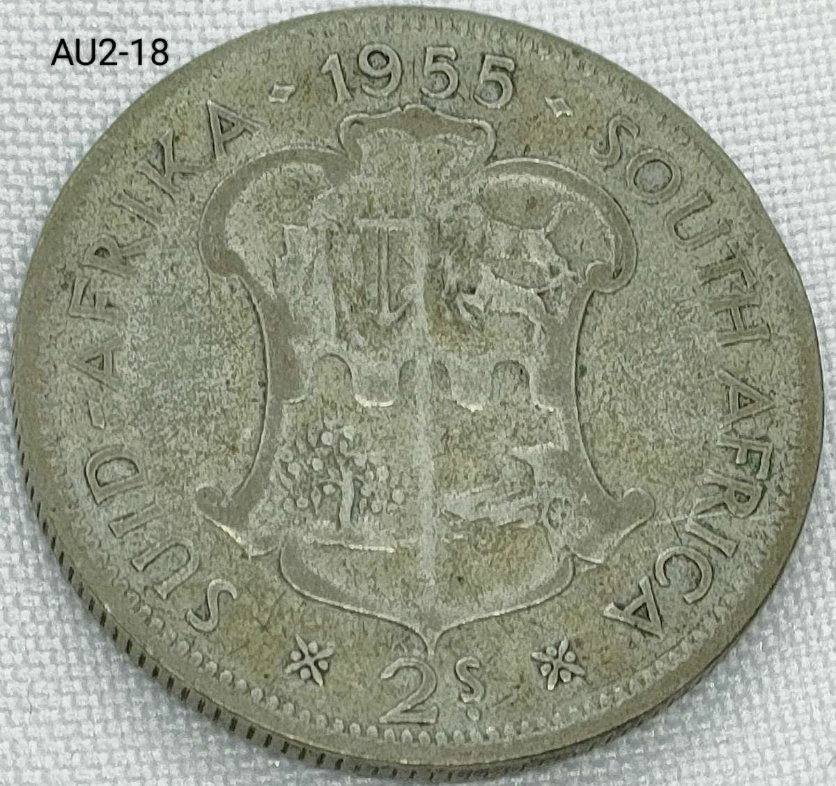 1955 Union of SA 2 shillings florin