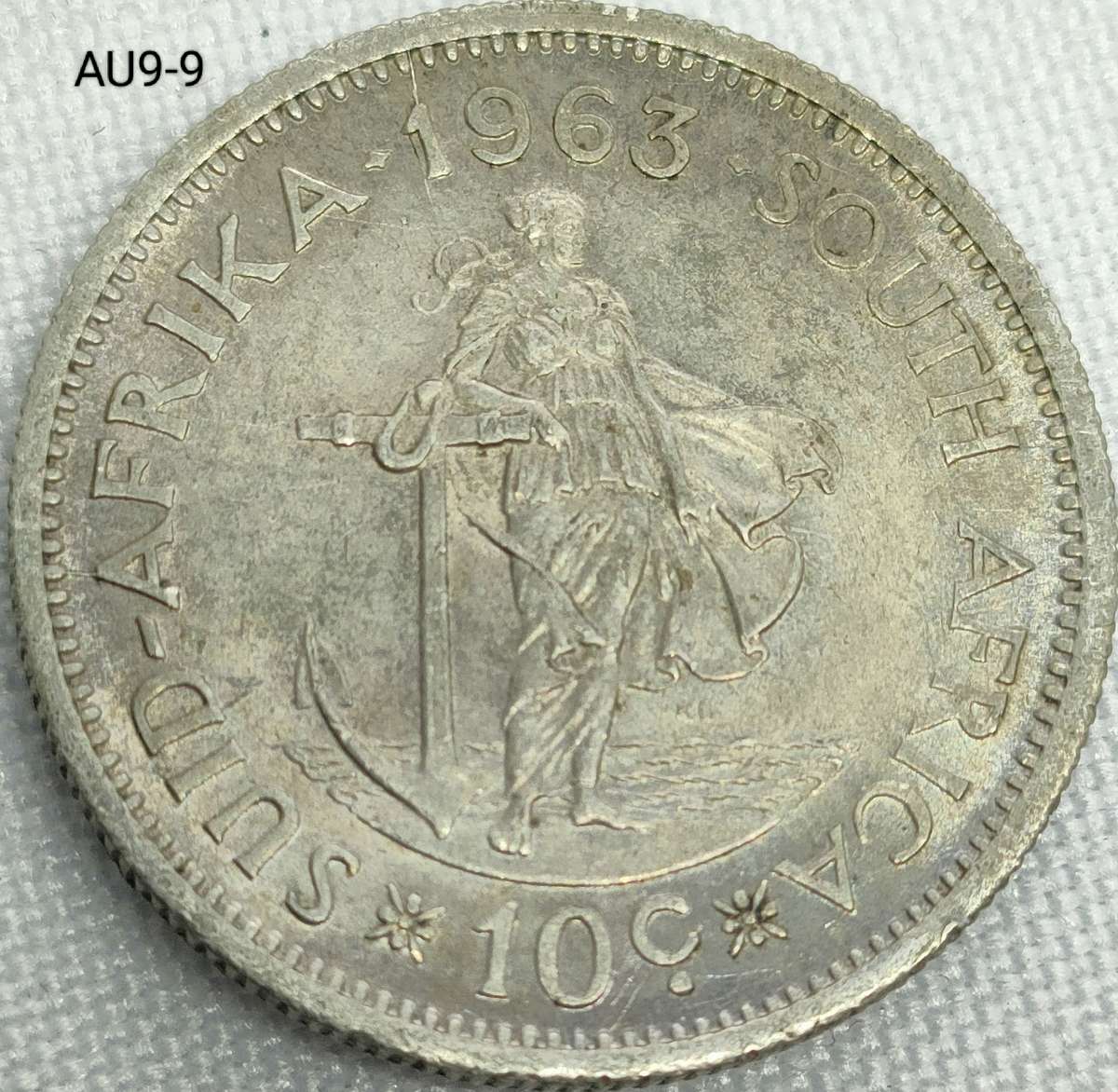 1963 Republic of SA 10c - .500 silver coin