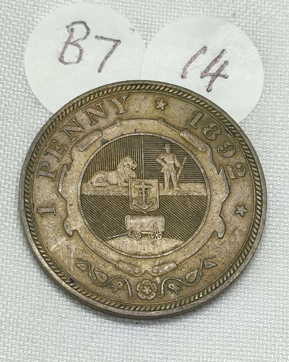 ZAR Penny: 1892: Scarce and valuable coins