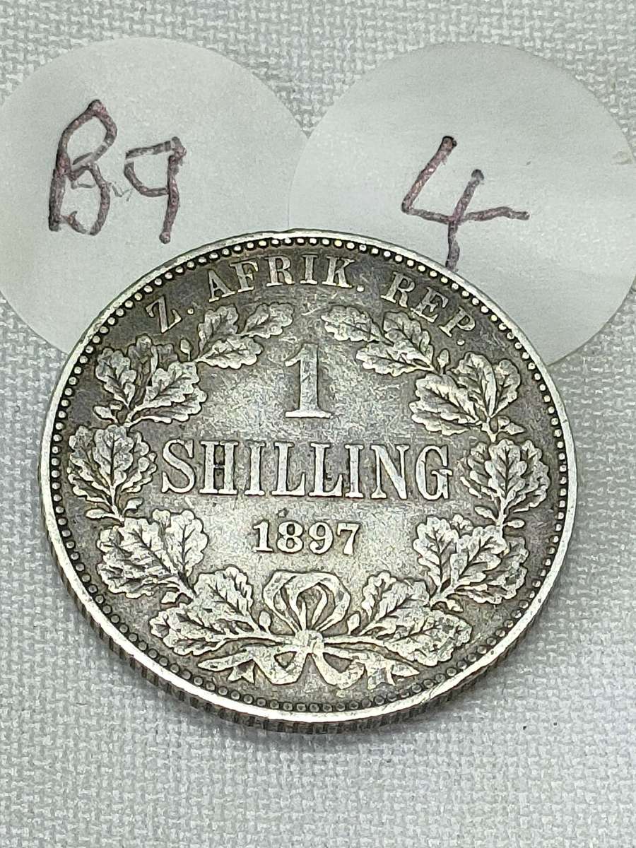 ZAR 1 Shilling: 1897: Scarce and valuable coins