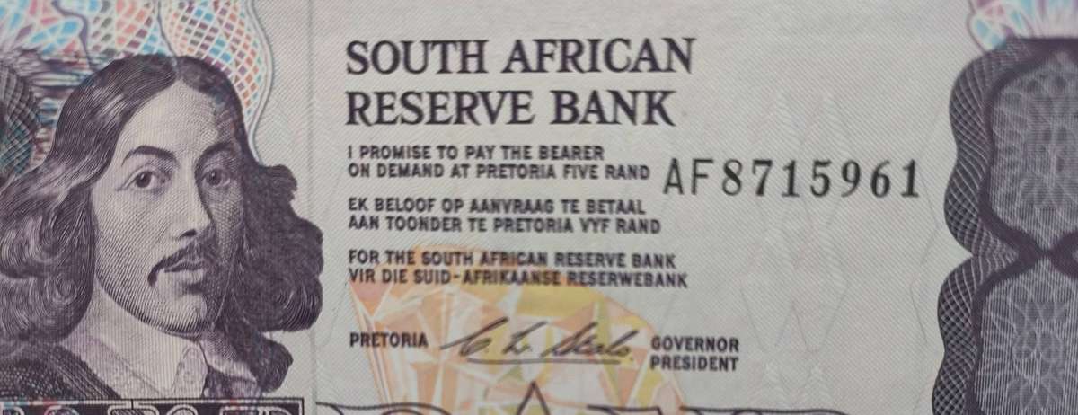 SARB banknote - R5 - AF prefix - CL Stals - UNC - not legal tender- BN 28,30,31 sequential numbers