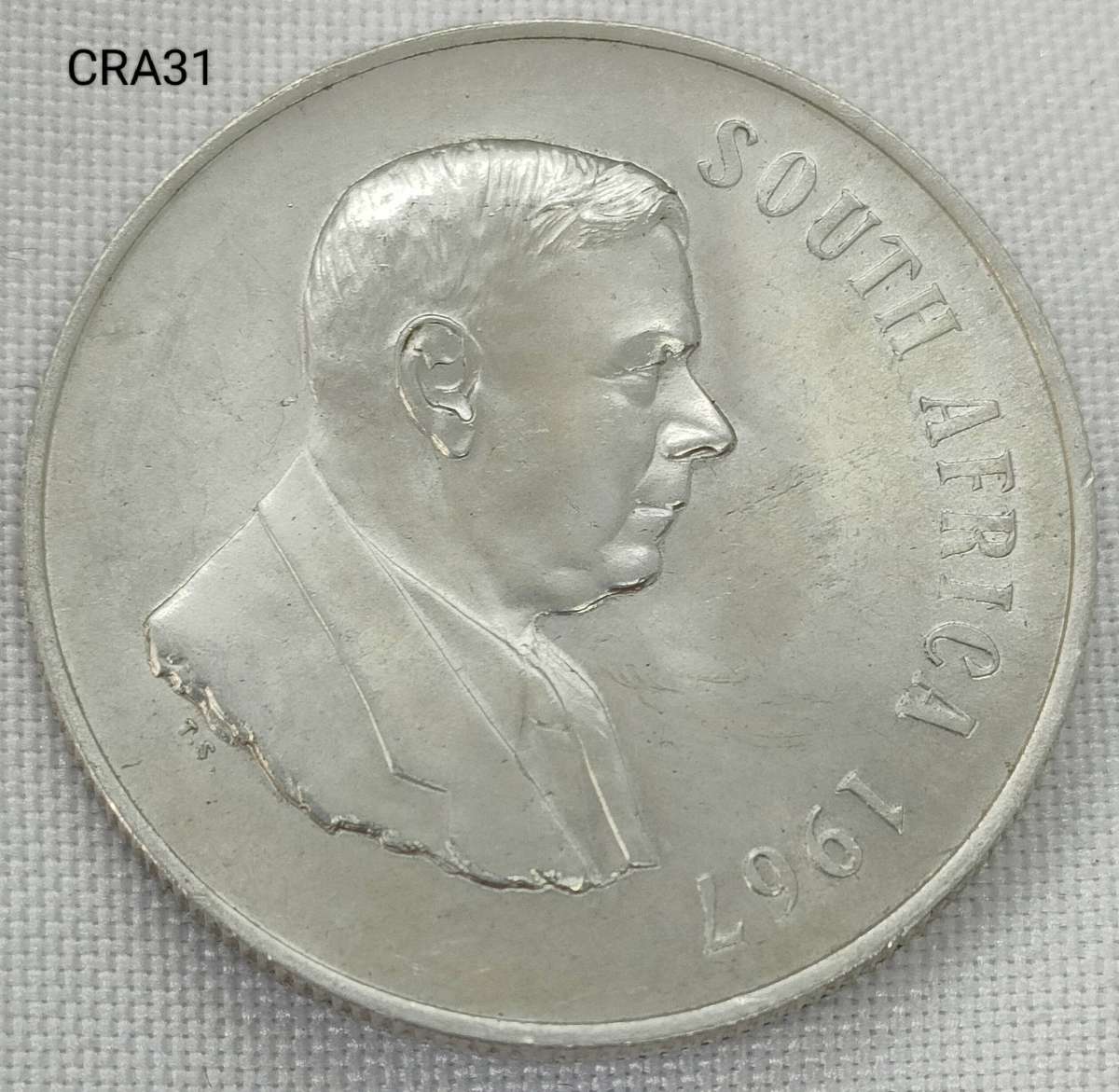 1967 RSA - R1 - .800 silver - in capsule-good - proof