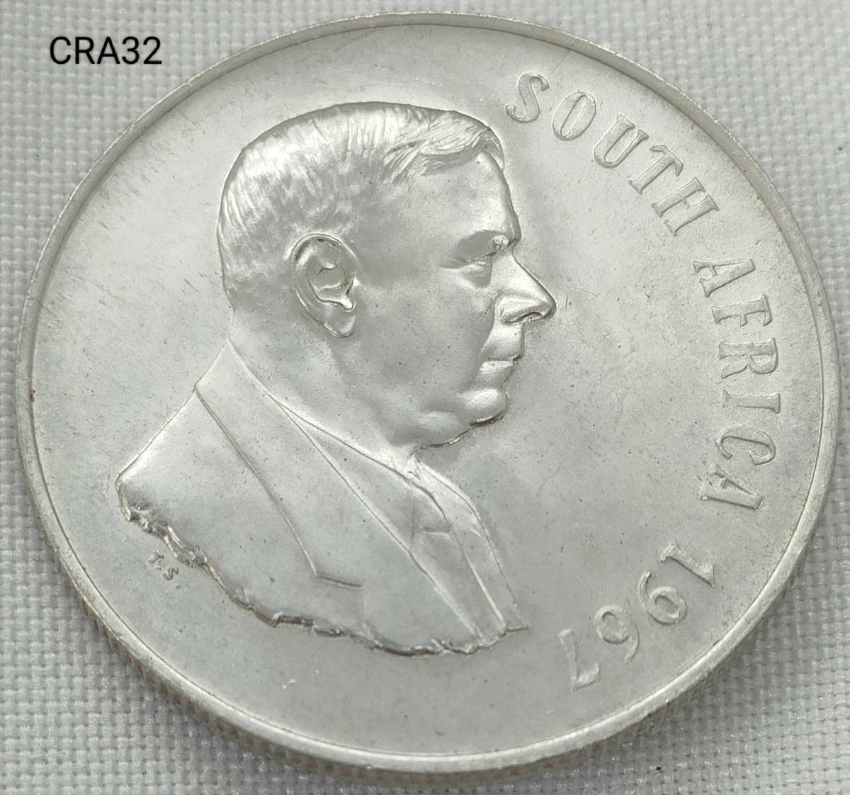 1967 RSA - R1 - .800 silver - in capsule-good - proof