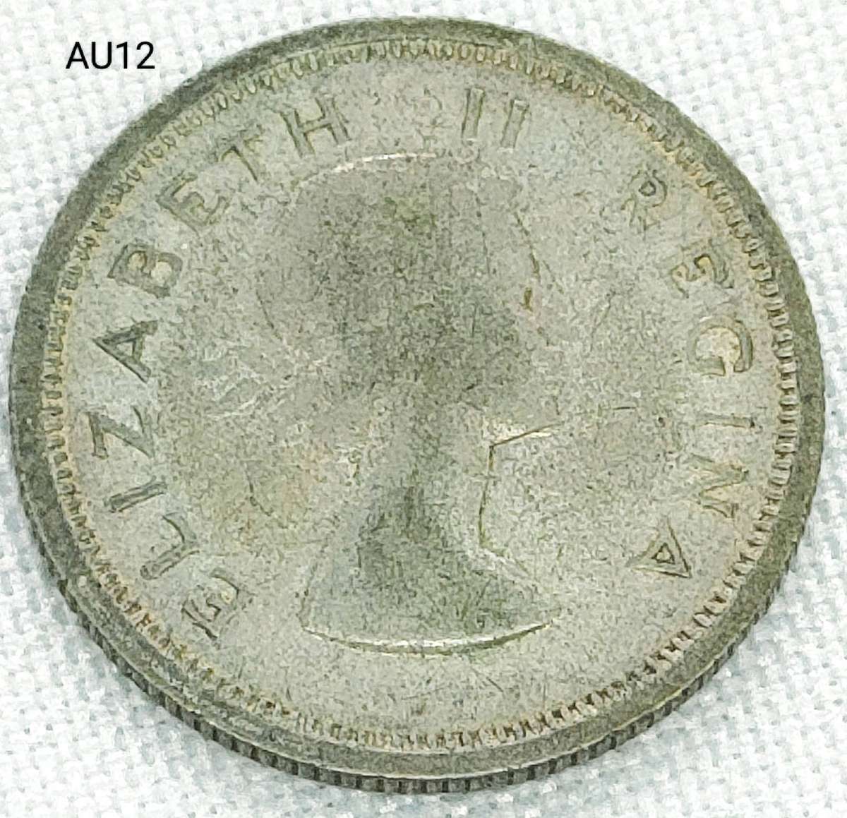 1955 Republic of SA six pence - .500 silver coin