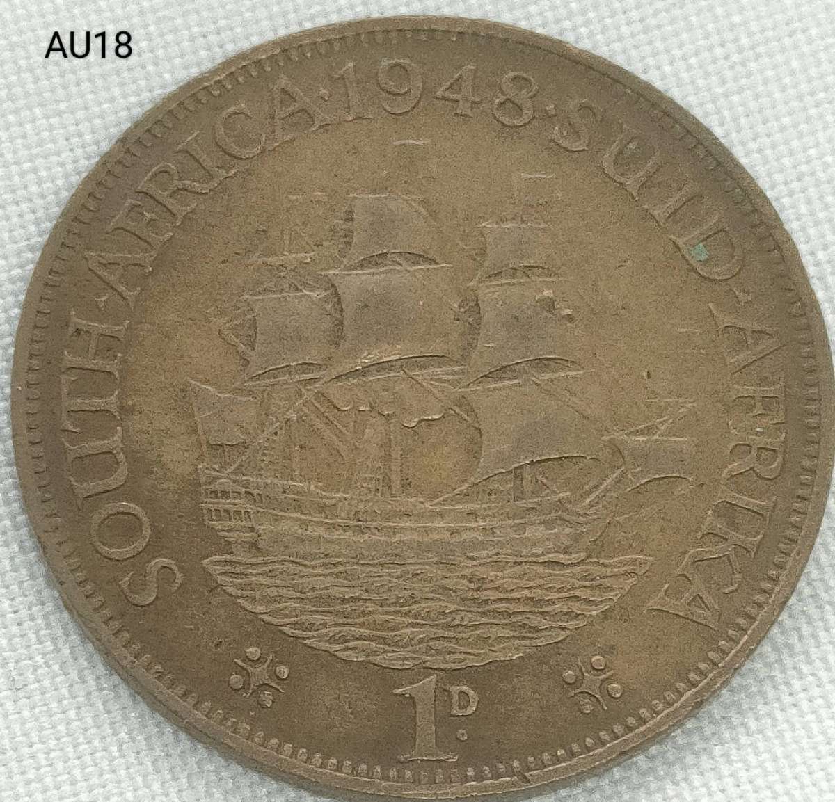 1948 Union of SA 1 penny - good detail