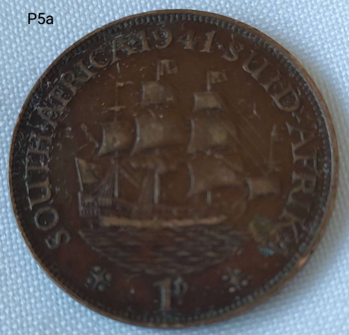 Union of SA 1 penny - 1941 - good condition coin - complete your set