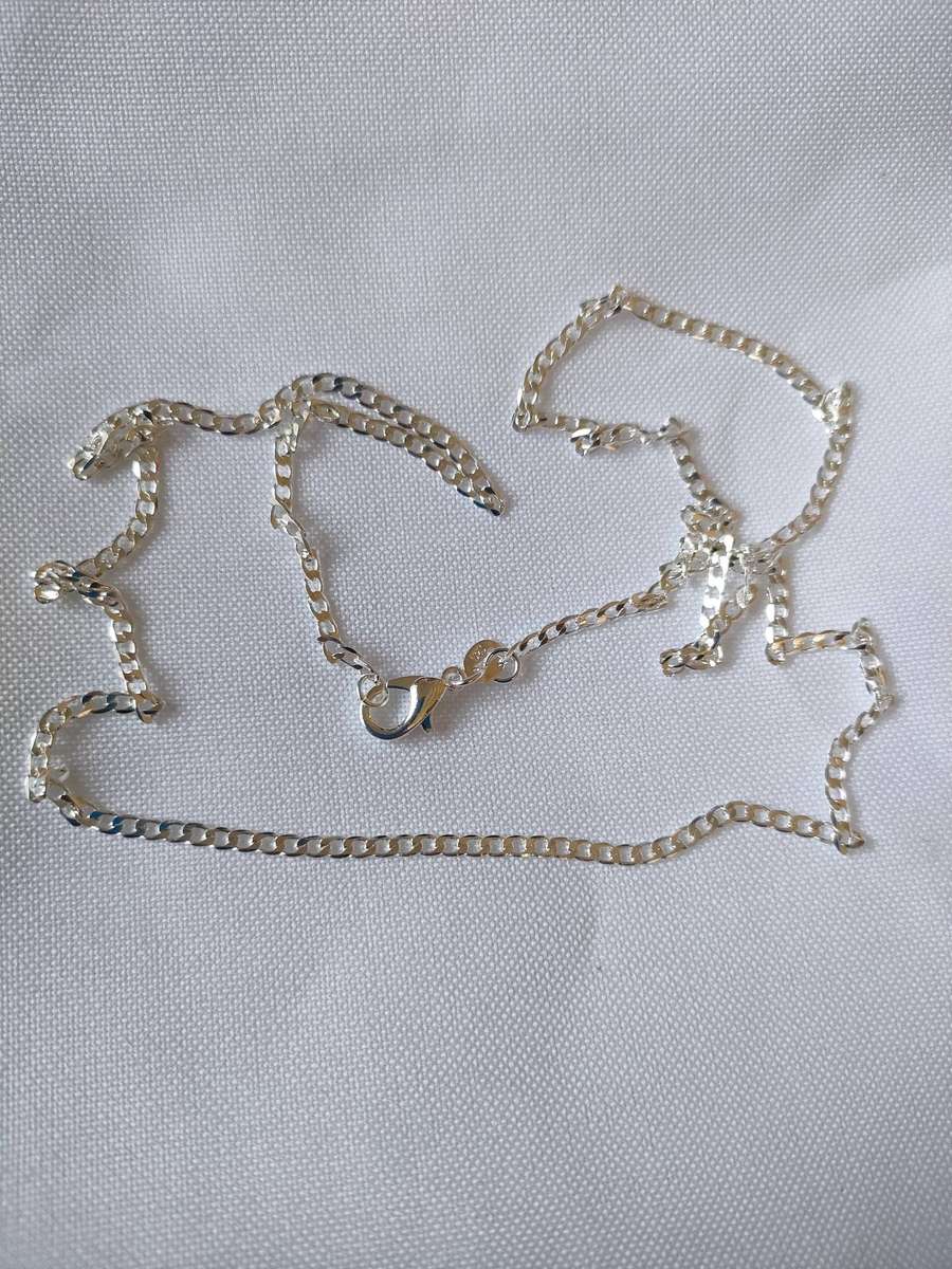 Sterling silver necklace- 925 stamped - 50 cm - 6.95g - link design
