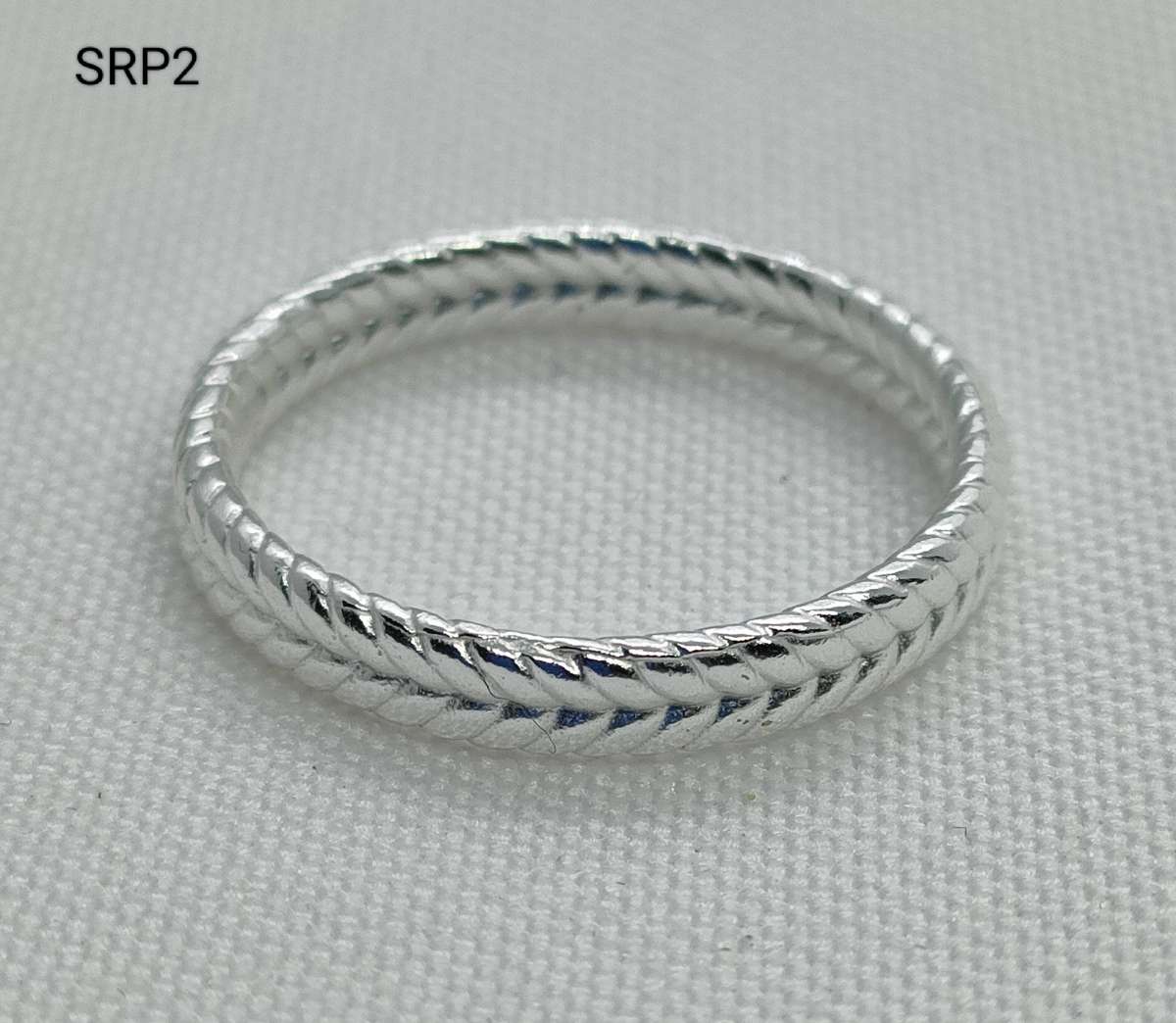 New Sterling Silver plain ring-lovely design-925stamp- size US7