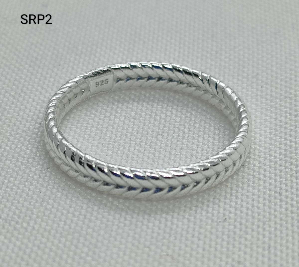 New Sterling Silver plain ring-lovely design-925stamp- size US7