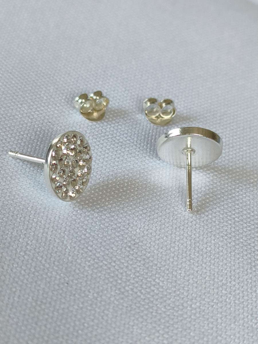 New Sterling Silver Austrian Crystal earrings: