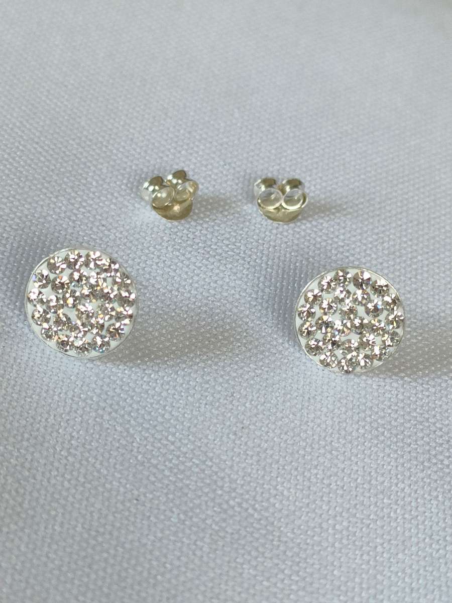 New Sterling Silver Austrian Crystal earrings:
