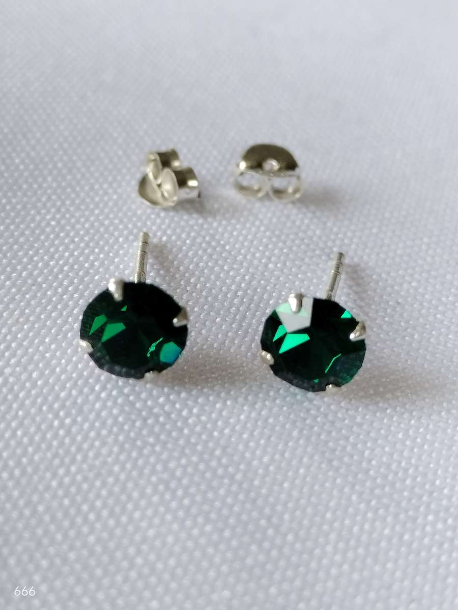 Sterling Silver Austrian Crystal earrings