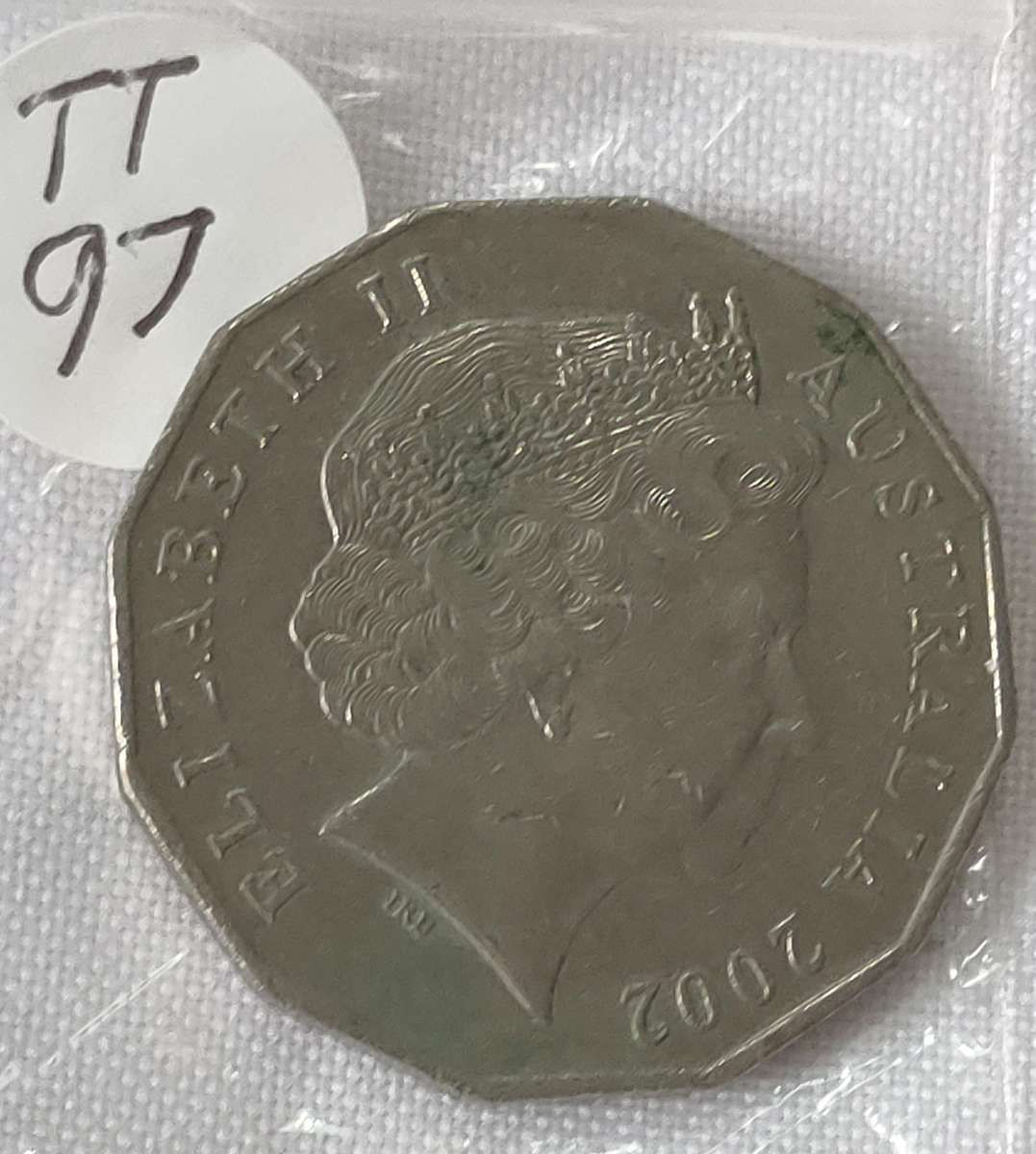 2002 Australia 50 cents: Good condition