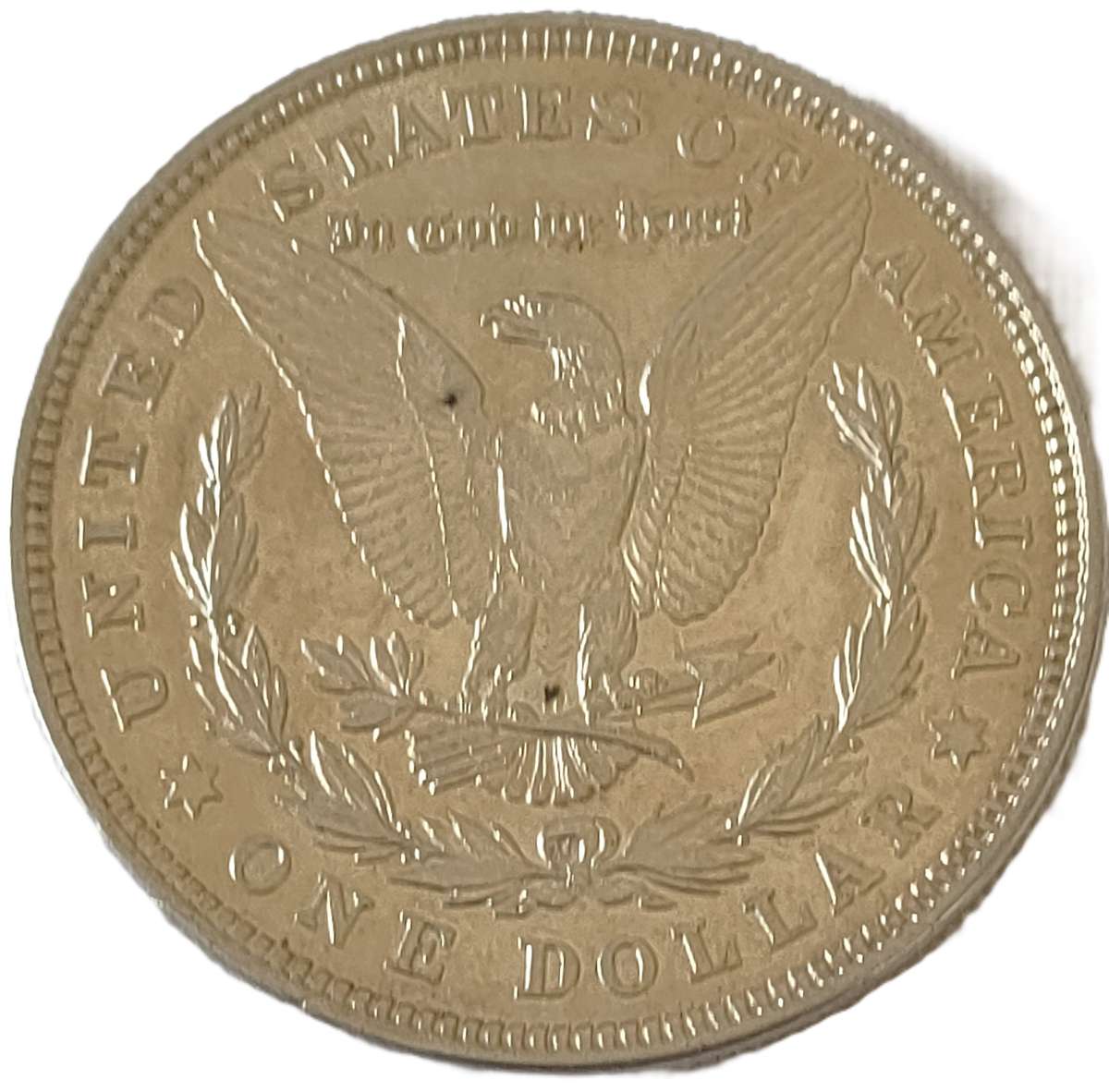 1921 USA Morgan Dollar: Scarce Sterling Silver (.900) coin: Coin in premium UNC condition