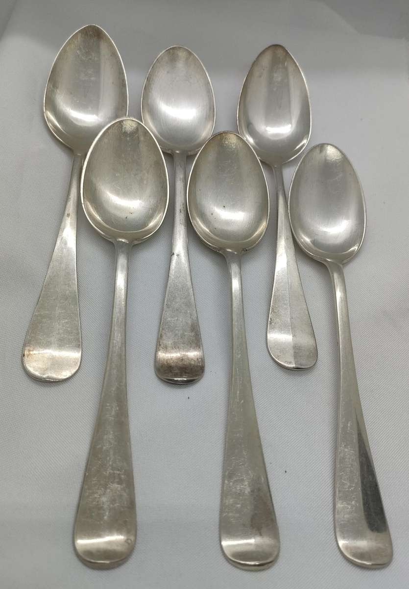 6 Hallmarked Keltum silverplated full size spoons - 3 of 3