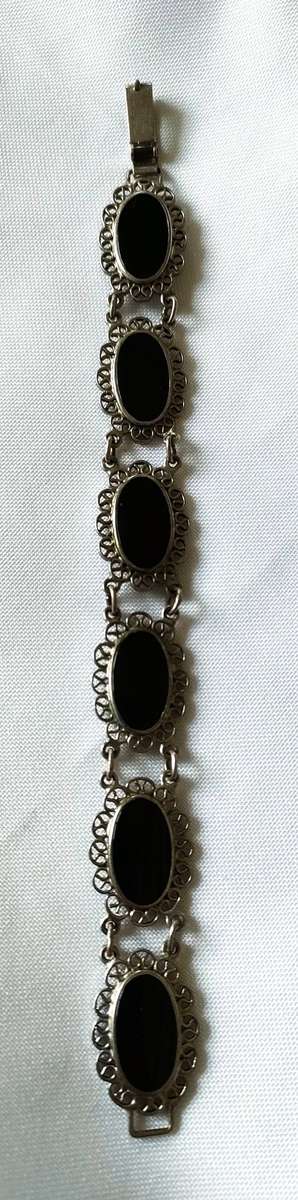 Vintage Sterling Silver OBLO bracelet - 18.53 g - 925 stamp - exquisite well crafted piece