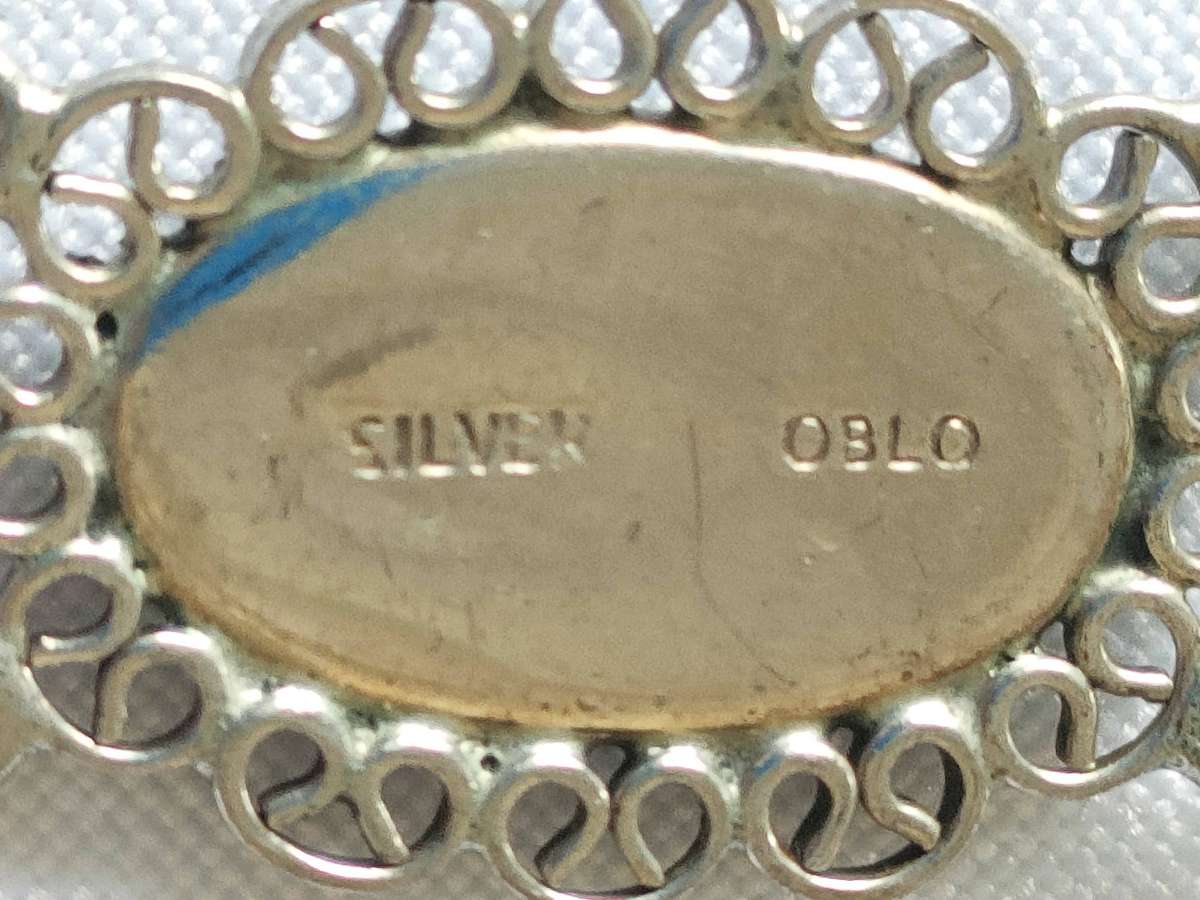 Vintage Sterling Silver OBLO bracelet - 18.53 g - 925 stamp - exquisite well crafted piece