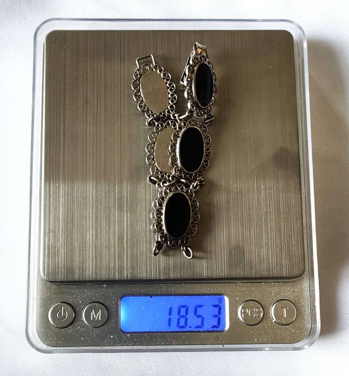 Vintage Sterling Silver OBLO bracelet - 18.53 g - 925 stamp - exquisite well crafted piece