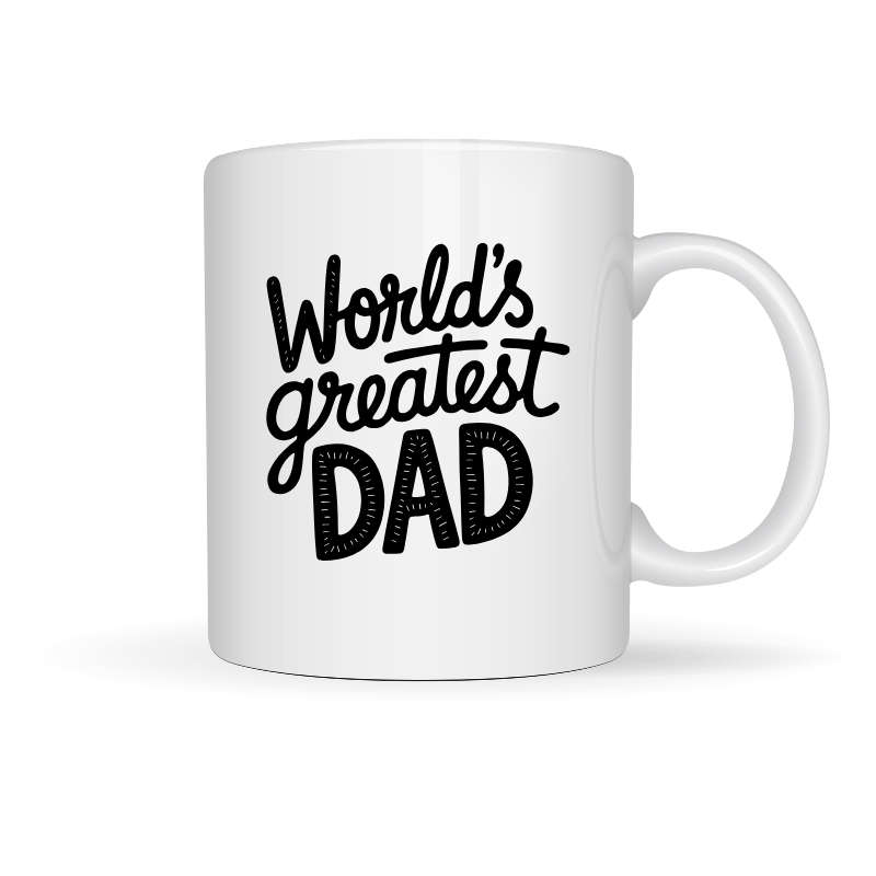 Printed Mug -World's Greatest Dad