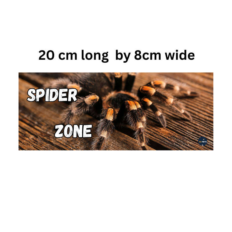 Reptile Cage Sign - "Spider Zone "