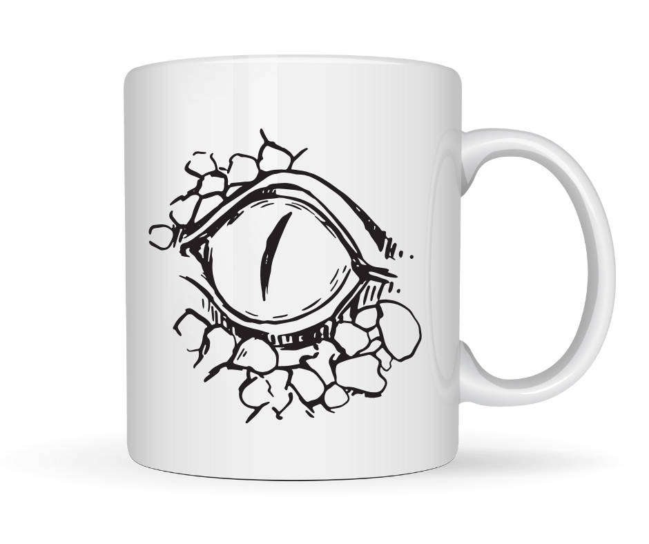 Printed Mug - Reptile EYE  Mug