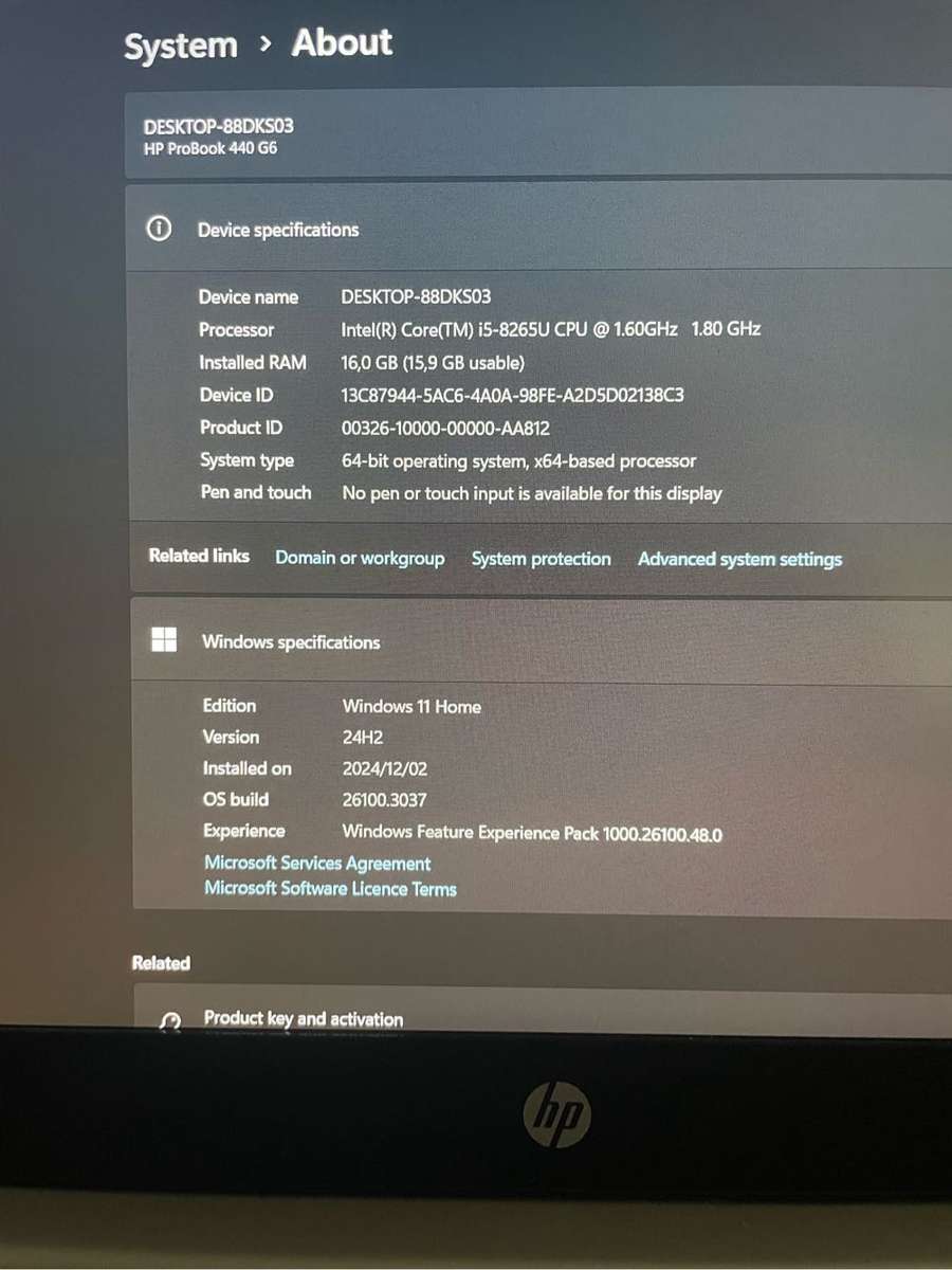 HP Probook 440 G6 i5 8th Gen