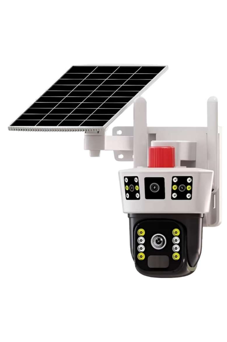 3 Screens Outdoor 4G Solar CCTV Camera, Outdoor Security Solar CCTV 4G Camera,Vision Recording Camer