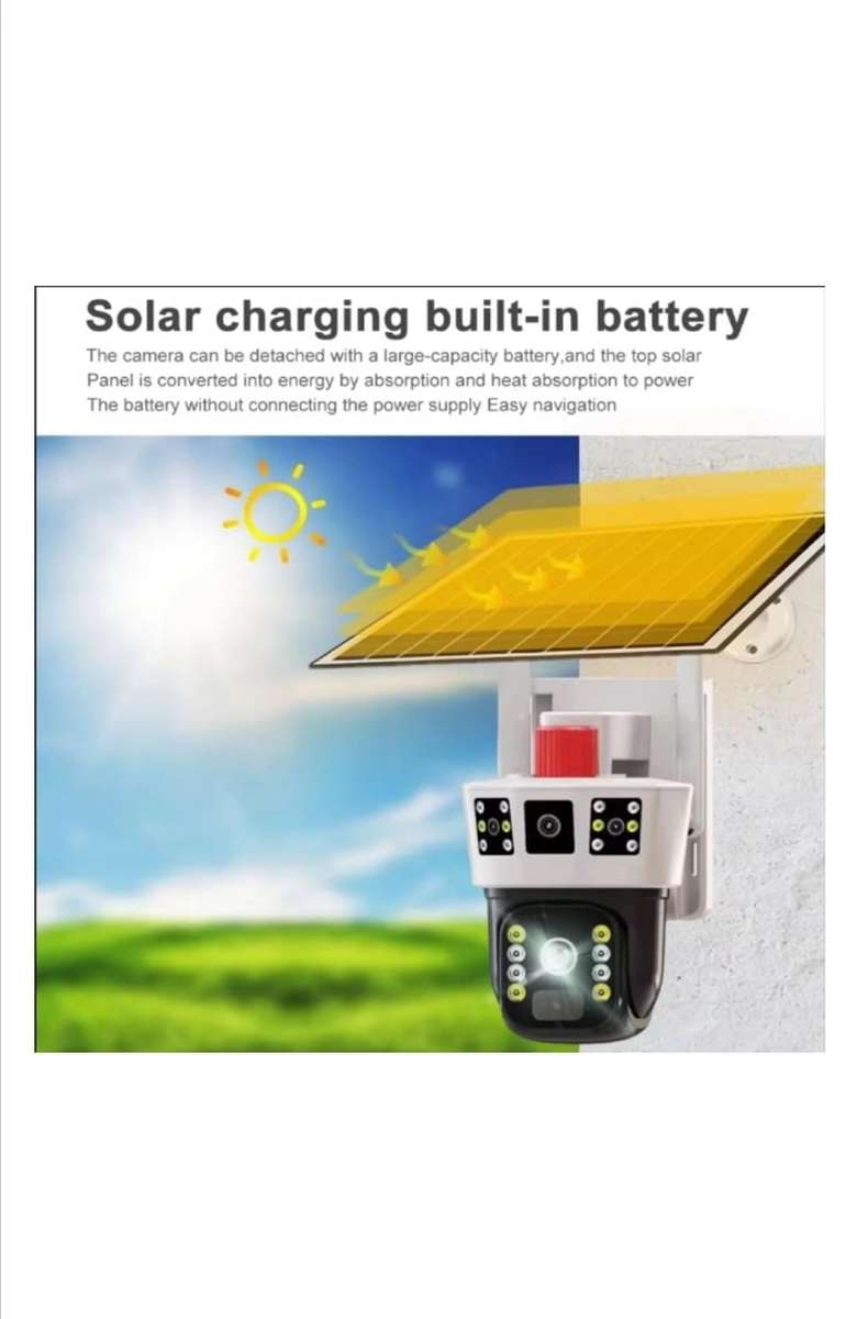 3 Screens Outdoor 4G Solar CCTV Camera, Outdoor Security Solar CCTV 4G Camera,Vision Recording Camer