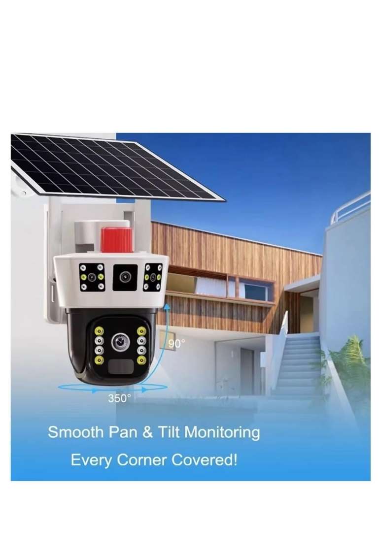 3 Screens Outdoor 4G Solar CCTV Camera, Outdoor Security Solar CCTV 4G Camera,Vision Recording Camer