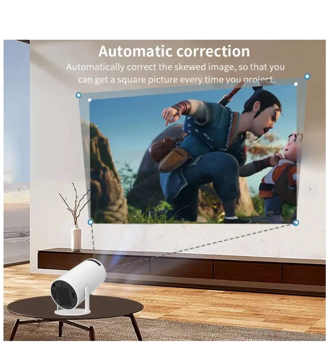 4K Wifi Portable Smart Projector Android OS - LED Light Source Projector TV