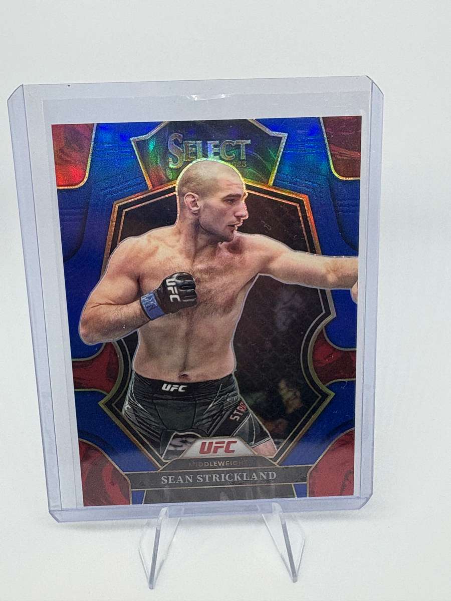 2023 Panini Select UFC - Sean Strickland 84/199 Blue Prizm #105